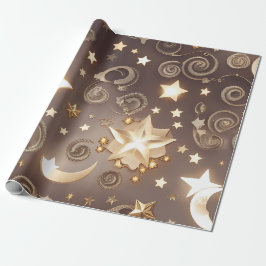 Geschenkpapier – Luxus Champagner Gold Celestial M