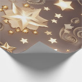 Geschenkpapier – Luxus Champagner Gold Celestial M (Ecke)