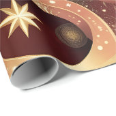 Geschenkpapier – Luxus Terrakotta Himmelsmond (Rolleneckpunkt)