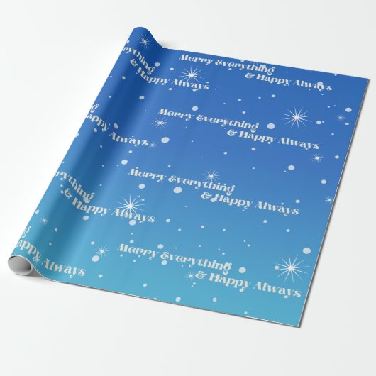 Geschenkpapier Merry Everything & Happy Always (Ungerollt)