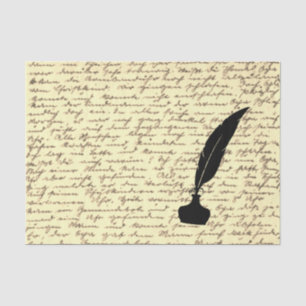 Geschenkpapier mit antikem Buchstaben Seidenpapier