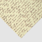 Geschenkpapier mit antikem Buchstaben Seidenpapier (Ausschnitt)