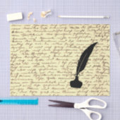 Geschenkpapier mit antikem Buchstaben Seidenpapier (Handwerk)