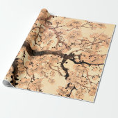 GESCHENKpapier MIT ASIA-KIRSCHBÜTEN-MUSTER (Ungerollt)