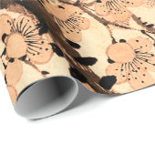 GESCHENKpapier MIT ASIA-KIRSCHBÜTEN-MUSTER (Rolleneckpunkt)
