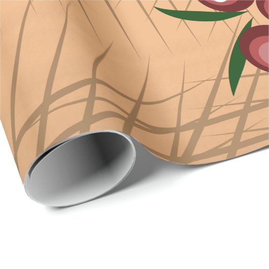 Geschenkpapier mit Berry-Muster (Rolleneckpunkt)