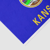 Geschenkpapier mit Bild der Flagge von Kansas Seidenpapier (Ausschnitt)