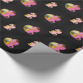 Geschenkpapier mit Drachen-Cartoon (Ecke)