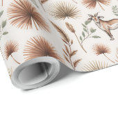 Geschenkpapier mit einem Muster aus Braun und Weiß (Rolleneckpunkt)