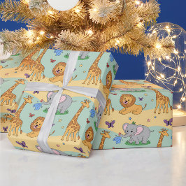 Geschenkpapier mit einem spielerischen Muster
