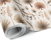 Geschenkpapier mit einem zarten botanischen Muster (Rolleneckpunkt)