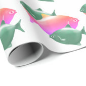 Geschenkpapier mit Fischmuster (Rolleneckpunkt)