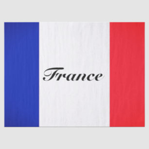 Geschenkpapier mit französischer Flagge Seidenpapier