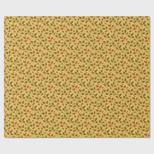 Geschenkpapier mit Herbstlaub (Flach)