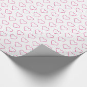 Geschenkpapier mit Herzen (Ecke)