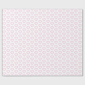 Geschenkpapier mit Herzen (Flach)