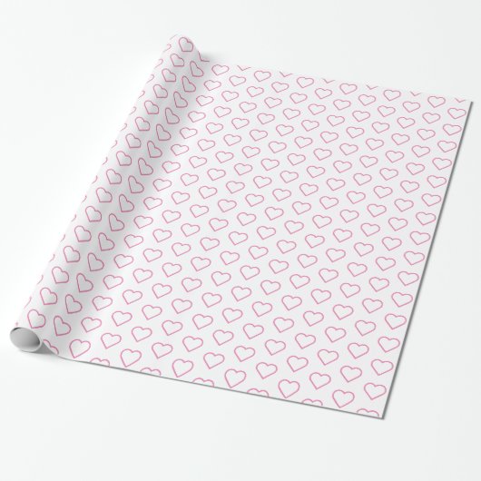 Geschenkpapier mit Herzen (Ungerollt)