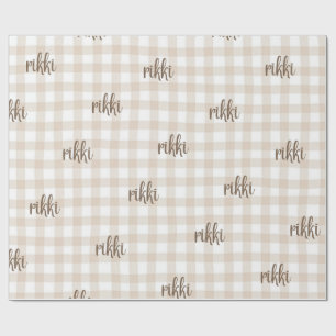 Geschenkpapier mit individuellem Namen