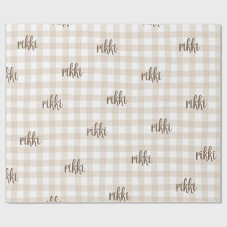 Geschenkpapier mit individuellem Namen