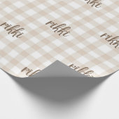Geschenkpapier mit individuellem Namen (Ecke)