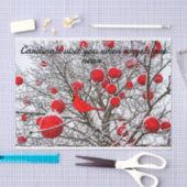 Geschenkpapier mit Kardinal Bird Seidenpapier (Handwerk)