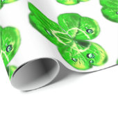 Geschenkpapier mit Kleeblatt (Rolleneckpunkt)