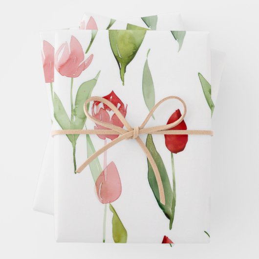 Geschenkpapier mit Lilies Design Set (Beispiel)