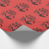 Geschenkpapier mit Mohnblumen (Ecke)