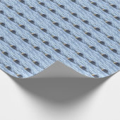 Geschenkpapier mit Robbenfoto (Ecke)