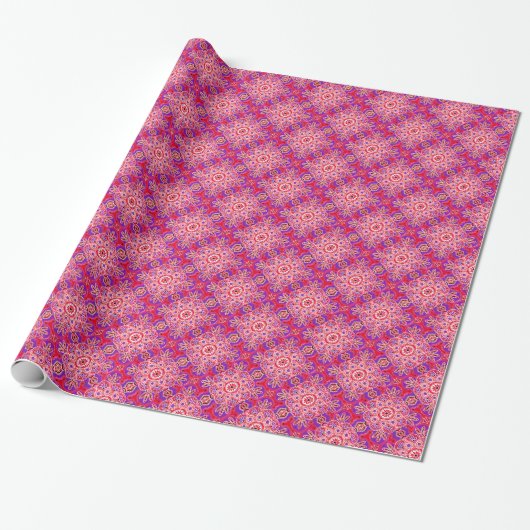 Geschenkpapier mit rotem Haken (Ungerollt)