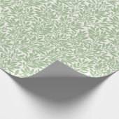 Geschenkpapier mit schlichten Silhouette Salbei Bl (Ecke)