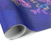 Geschenkpapier mit Schmetterlingen Herz (Rolleneckpunkt)