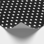 Geschenkpapier mit Tupfen (Ecke)