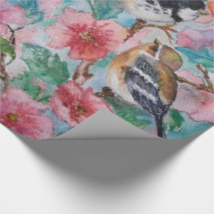 Geschenkpapier mit Vögeln