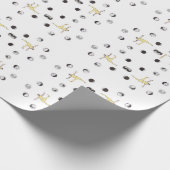 Geschenkpapier mit Yoga-Design (Ecke)