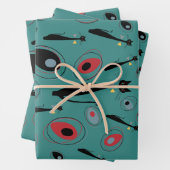 Geschenkpapier | Mittelalterliche moderne Atomkatz (Beispiel)