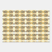 Geschenkpapier Monarch über Sonnenblumen Kunst Set (Vorderseite 2)