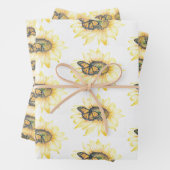 Geschenkpapier Monarch über Sonnenblumen Kunst Set (Beispiel)