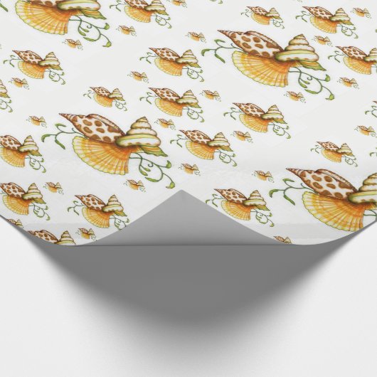 Geschenkpapier Muscheln (Ecke)