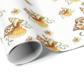Geschenkpapier Muscheln (Rolleneckpunkt)
