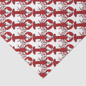 Geschenkpapier Nautischer niedlicher roter Hummer Seidenpapier (Ausschnitt)