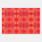 Geschenkpapier Neon Orange Begonias Set (Vorderseite 2)