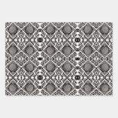 Geschenkpapier-Pack | Retro-Mod-Checkered Design Geschenkpapier Set (Vorderseite 3)