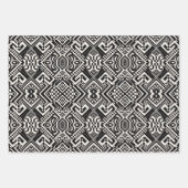 Geschenkpapier-Pack | Retro-Mod-Checkered Design Geschenkpapier Set (Vorderseite 2)