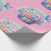 Geschenkpapier-Pastell-Frühlingsblumen-Geschenkpap Geschenkpapier (Ecke)