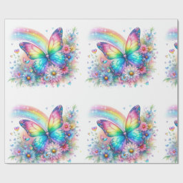 Geschenkpapier-Pastell-Frühlingsblumen-Geschenkpap Geschenkpapier