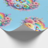 Geschenkpapier-Pastell-Frühlingsblumen-Geschenkpap Geschenkpapier (Ecke)