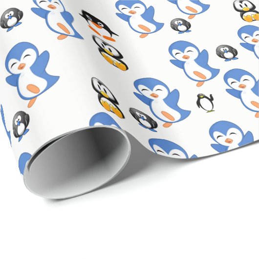 Geschenkpapier Pinguin (Rolleneckpunkt)