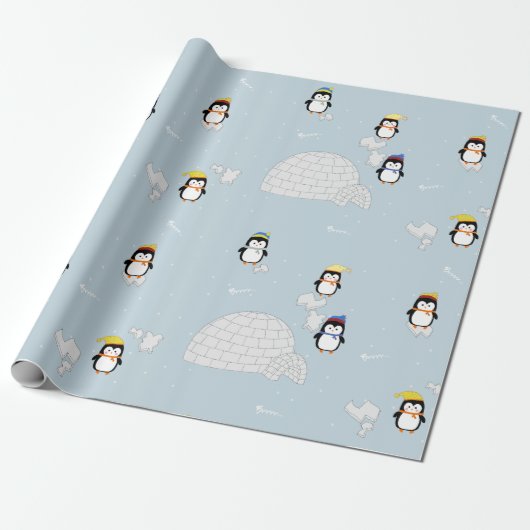 Geschenkpapier Pinguine (Ungerollt)