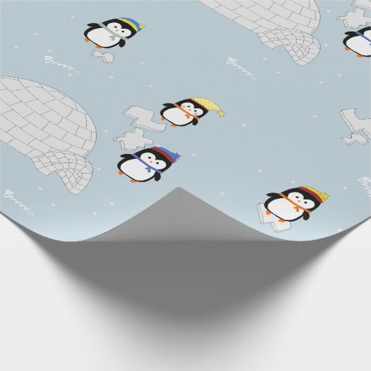 Geschenkpapier Pinguine (Ecke)